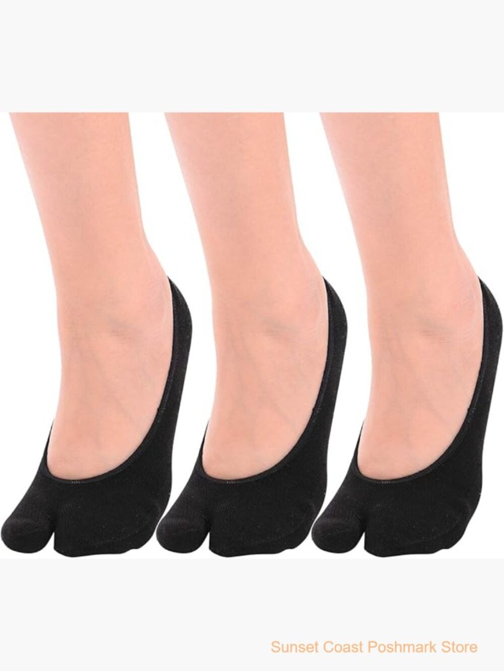 Cotton No Show Tabi Socks Non Slip Low Cut